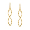 Thumbnail Image 0 of Made in Italy Cascading Ribbon Drop Earrings in 10K Gold