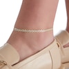 Thumbnail Image 2 of Made in Italy 100 Gauge Mariner Chain Anklet in 14K Gold Bonded Sterling Silver - 11"