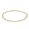 Thumbnail Image 0 of Ladies' 080 Gauge Air Solid Mariner Chain Bracelet in 10K Gold - 8.5"