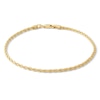 Thumbnail Image 0 of 10K Hollow Gold Rope Chain Bracelet - 7.5"
