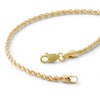 Thumbnail Image 1 of 10K Hollow Gold Rope Chain Bracelet - 7.5"