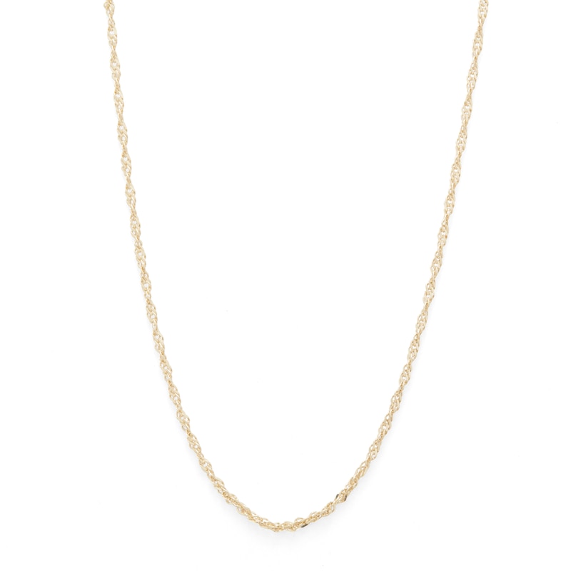 025 Gauge Singapore Chain Necklace in 10K Solid Gold - 20"
