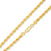 Thumbnail Image 0 of 3.8mm Hammered Rope Chain Bracelet in 10K Gold - 9"