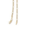 Thumbnail Image 1 of 060 Diamond-Cut Figaro Chain Necklace in 14K Hollow Gold - 16"