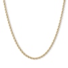 Thumbnail Image 0 of 016 Gauge Hammered Rope Chain Necklace in 14K Hollow Gold - 18"