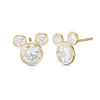 Thumbnail Image 0 of Child's Cubic Zirconia ©Disney Mickey Mouse Stud Earrings in 10K Gold