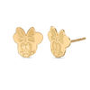 Thumbnail Image 0 of Child's ©Disney Minnie Mouse Multi-Finished Stud Earrings in 10K Gold