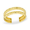 Thumbnail Image 0 of Twist Double Row Cuff Toe Ring in 10K Gold