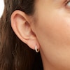 Thumbnail Image 2 of Cubic Zirconia 9mm Huggie Hoop Earrings in 10K Solid Gold