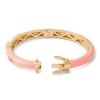Thumbnail Image 1 of Child's Hello Kitty® Enamel Bangle in Brass with 18K Gold Plate - 6"
