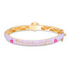 Thumbnail Image 0 of Child's ©Disney Princess Sofia Multi-Color Enamel Bangle in Brass with 18K Gold Plate - 6"