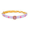 Thumbnail Image 1 of Child's ©Disney Princess Sofia Multi-Color Enamel Bangle in Brass with 18K Gold Plate - 6"