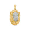 Thumbnail Image 0 of Diamond-Cut Lion Head Necklace Charm in 10K Two-Tone Gold