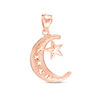 Thumbnail Image 0 of Moon and Star Charm in 10K Rose Gold