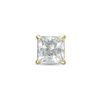 Thumbnail Image 0 of 5mm Princess-Cut Cubic Zirconia Solitaire Stud Singlet in 10K Gold