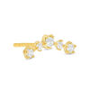 Thumbnail Image 0 of Cubic Zirconia Single Curved Crawler Earring in 10K Gold