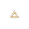 Thumbnail Image 0 of Cubic Zirconia Open Triangle Stud Singlet in 10K Gold
