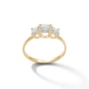 Thumbnail Image 0 of Cubic Zirconia Three Stone Engagement Ring in 10K Gold