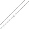 Thumbnail Image 0 of 030 Gauge Singapore Chain Necklace in 10K White Gold - 20"