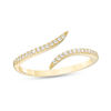 Thumbnail Image 0 of Cubic Zirconia Open Bypass Ring in 10K Gold
