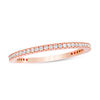Thumbnail Image 0 of Cubic Zirconia Eternity Wedding Band in 10K Rose Gold - Size 8