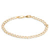 Thumbnail Image 0 of 110 Gauge Hollow Curb Chain Bracelet in 10K Gold - 8"