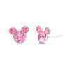 Thumbnail Image 0 of Child's Pink Crystal ©Disney Mickey Mouse Stud Earrings in Solid Sterling Silver