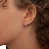 Thumbnail Image 2 of 13mm Hoop Earrings in 14K Tube Hollow White Gold