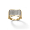 Thumbnail Image 0 of 1/3 CT. T.W. Diamond Concave Rectangle Ring in 10K Gold