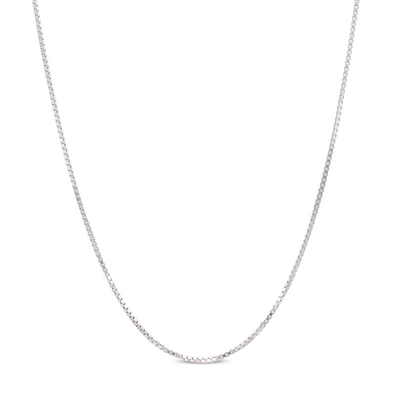 019 Gauge Box Chain Necklace in Sterling Silver - 22"