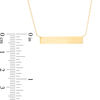 Thumbnail Image 1 of Bar Necklace in 10K Gold - 17"