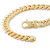 Thumbnail Image 1 of 200 Gauge Cuban Curb Chain Bracelet in 10K Hollow Gold Bonded Sterling Silver - 8.5"