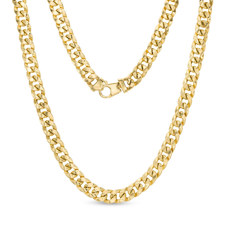 200 Gauge Curb Chain Necklace in 10K Gold Bonded Sterling Silver - 22"