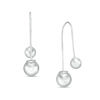 Thumbnail Image 0 of Double Ball Drop Earrings in Sterling Silver