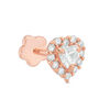 Thumbnail Image 0 of 019 Gauge Heart-Shaped Cubic Zirconia Frame Cartilage Barbell in 14K Rose Gold
