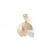 Thumbnail Image 0 of Textured Football Helmet and Ball Two-Tone Necklace Charm in 10K Solid Gold