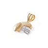 Thumbnail Image 1 of Textured Football Helmet and Ball Two-Tone Necklace Charm in 10K Solid Gold