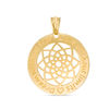 Thumbnail Image 0 of Mandala Dreamcatcher Necklace Charm in 10K Gold