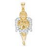 Thumbnail Image 0 of Cubic Zirconia Cherub Necklace Charm in 10K Gold