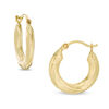 Thumbnail Image 0 of Twist Hoop Earrings in 10K Gold