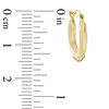Thumbnail Image 1 of Twist Hoop Earrings in 10K Gold
