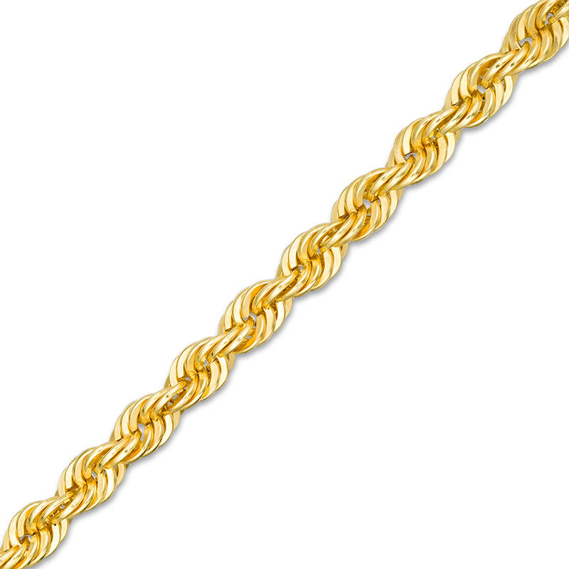 032 Gauge Rope Chain Bracelet in 10K Gold - 8.5"
