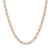 Thumbnail Image 0 of Made in Italy 080 Gauge Diamond-Cut Valentino Chain Necklace in 10K Tri-Tone Gold - 18"