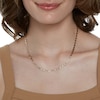 Thumbnail Image 2 of Made in Italy 080 Gauge Diamond-Cut Valentino Chain Necklace in 10K Tri-Tone Gold - 18"