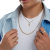 Thumbnail Image 5 of Made in Italy 080 Gauge Diamond-Cut Valentino Chain Necklace in 10K Tri-Tone Gold - 18"