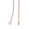Thumbnail Image 1 of 040 Gauge Valentino Chain Necklace in 10K Hollow Rose Gold - 18"