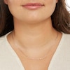 Thumbnail Image 2 of 040 Gauge Valentino Chain Necklace in 10K Hollow Rose Gold - 18"