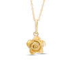Thumbnail Image 0 of Rose Dangle Pendant in 10K Gold - 17"