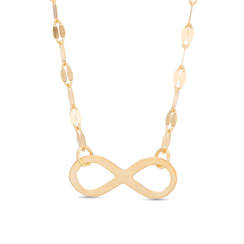 Made in Italy Infinity Choker Necklace in 10K Gold - 16"