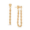 Thumbnail Image 0 of Rope-Textured Drop Earrings in 10K Gold
